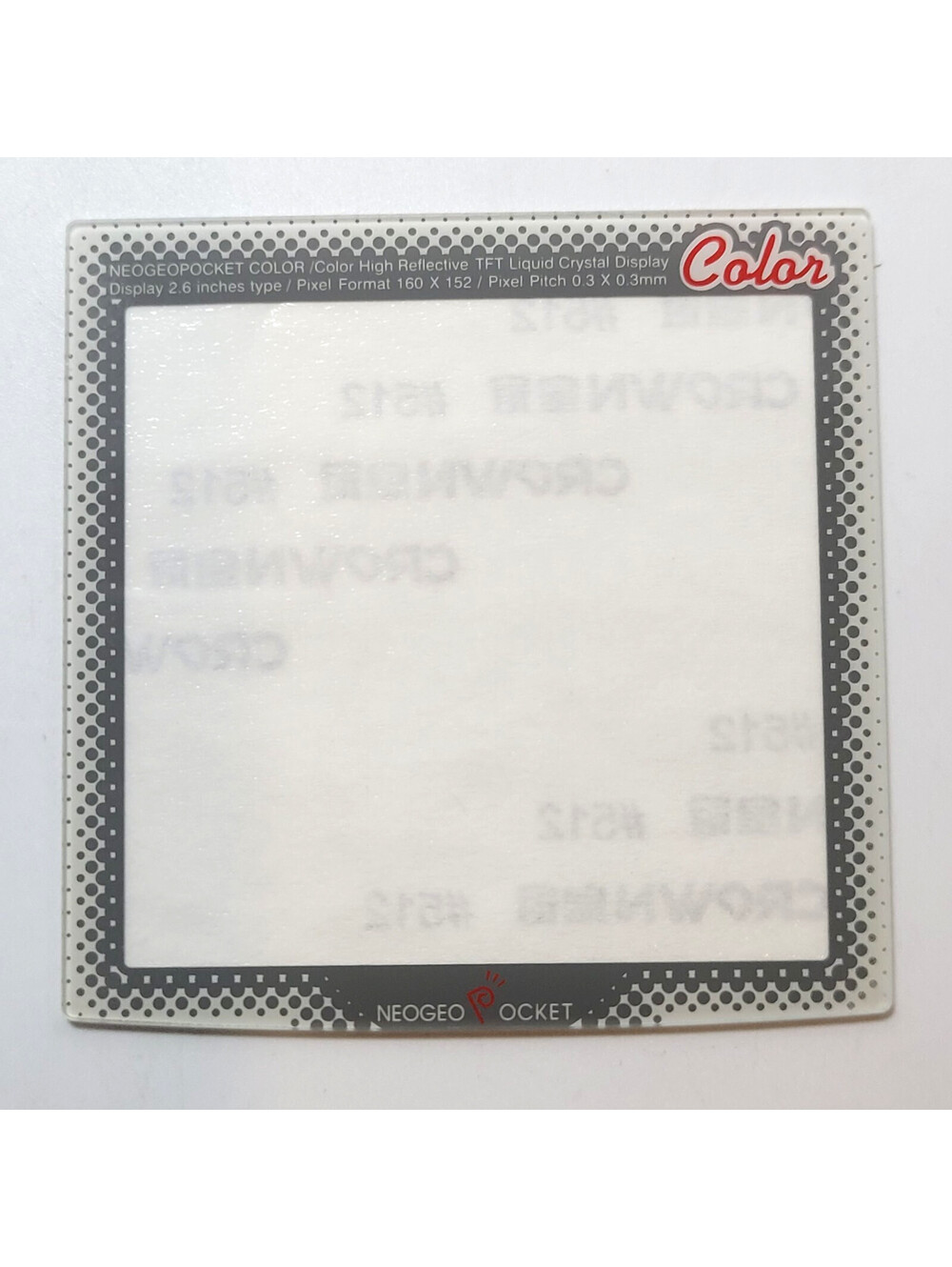 Screen Lens GLASS Replacement for SNK Neo Geo Pocket Color Console NGPC -Dotted!